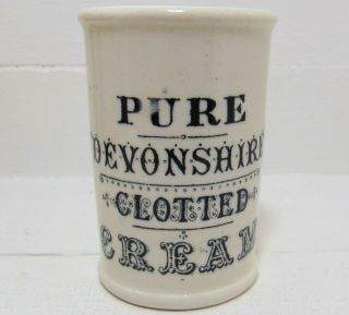 Dairy Outfit London Pure Devonshire Clotted Cream Pot C1900 