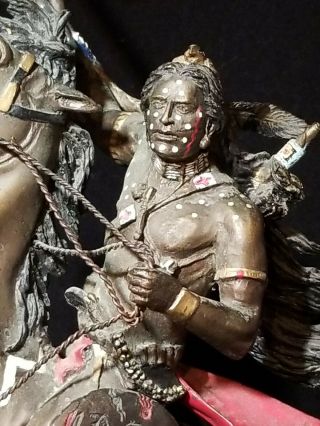 Franklin Robert Murphy Warrior of Destiny Bronze Sculpture Native American 2