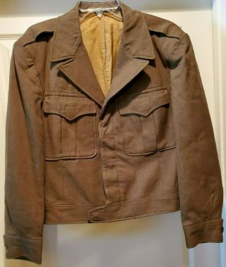 Vintage Ww2 Us Army Wool Field Jacket Eisenhower Size 40s Sigmund Eisner Co