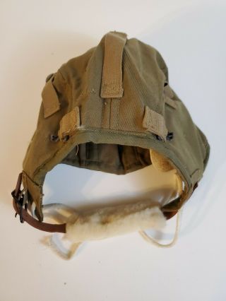 Ww Ii Us Army Air Corps Flying Type A - 9 Helmet Property Air Force Us Army (z3)