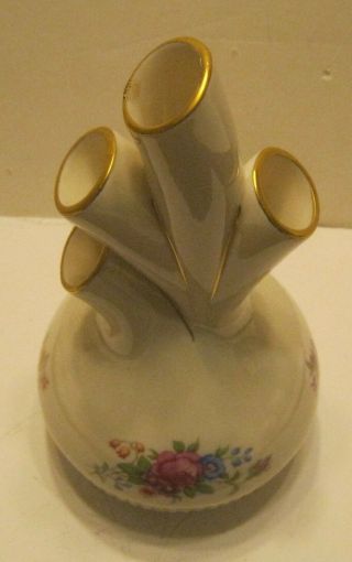 Vintage LENOX ROSE Bud Vase Shaped Like a Human Heart NR 2