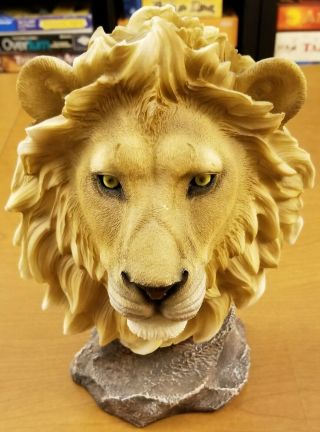 Large Lion Head Bust Statue - Home Decor Sculpture Figurine