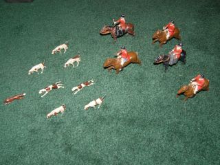 Vintage Britains Fox Hunting Figures