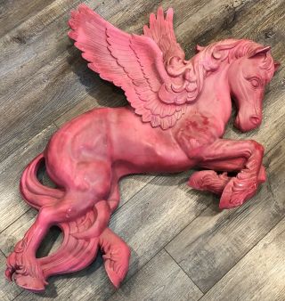 Vintage 1980s Burwood Products Co.  Wall Hanging Mobile Oil Pegasus Winged Horse