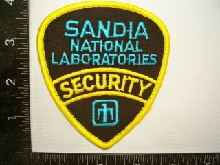 Federal Doe Sandia Natl Lab Security Patch Gold Var Albuquerque,  Nm Nuke Police