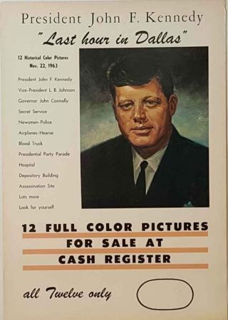 John F Kennedy Assassination " Last Hour In Dallas " Poster