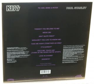 Kiss: Paul Stanley 180g Vinyl LP w/Poster 2014 2