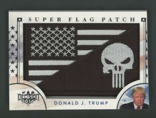2016 Decision Foil Donald J.  Trump Punisher Usa Flag Patch