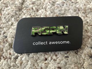 Figpin Exclusive Green Camo And Black Logo Pin Limited Edition Rare 1/1000
