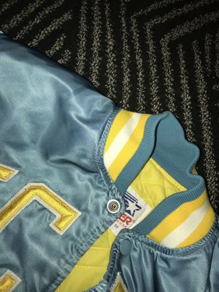 Vintage 80 ' s Starter UCLA Satin Jacket Medium Blue Gold Bruins Collegiate VTG 2