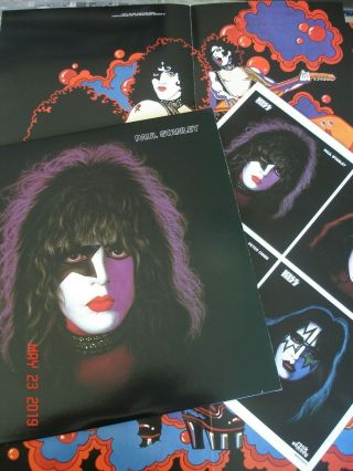 KISS Paul Stanley Solo Color 40th Anniversary LP 2018 Universal w/Color Poster 2