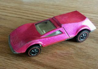 Hot Wheels Redline Red Line Tri Baby,  Pink With Tan Interior