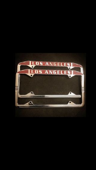 Vintage Los Angeles License Plate Frames