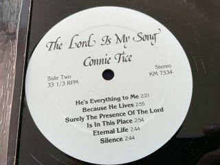 CONNIE TICE The Lord LP PRIVATE Xian AOR Modern Soul Funk UNKNOWN Listen HEAR 2