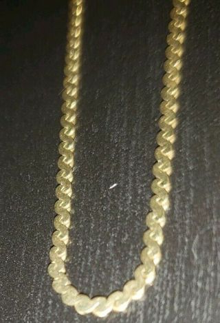 Vintage Estate 10 Karat Yellow Gold S - Link Chain 18 " Necklace
