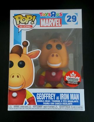 Funko Pop Geoffrey As Iron Man Toys R Us Canada Fan Expo Exclusive