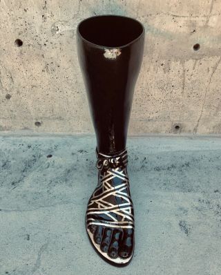 Iconic Fornasetti Glazed Ceramic Umbrella Stand In The Shape Of A Roman Foot