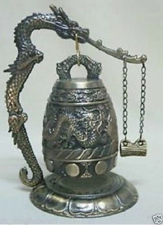 Hot Chinese Tibet Brass Dragon Bell Ornaments