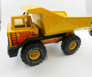 Tonka Turbo Diesel Large Heavy Duty Steel Construction Toy Dump Truck