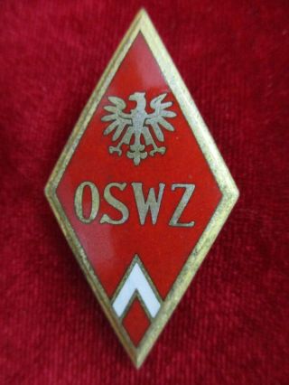 Poland Polish Rrr Officers Infantry School Graduation Badge Oswz Order Medal