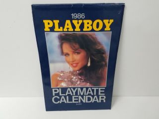 Playboy Playmate Wall Calendar 1986.  W/mailing Slip Euc