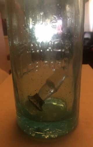 Scarce S.  L.  O.  Soda Water S.  Ceribelli NY Gravitating Glass Stopper Hutch Bottle 2