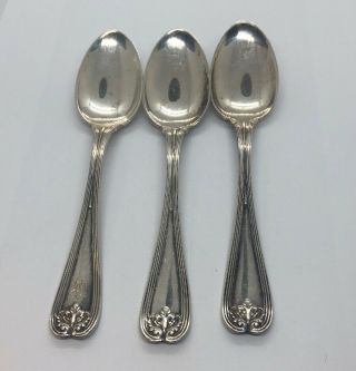 Antique Tiffany & Co Sterling Pat 1x95 T Spoons Set Of 3 6” Colonial Place 105g