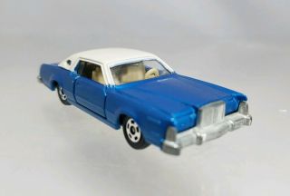 Tomica Ford Continental Mark Iv F4 Blue - 1976