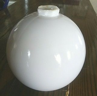 Antique Pale Purple Gray Milk Glass Lightening Rod Weathervane Ball