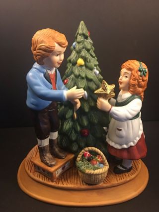 Vintage Avon Christmas Memories Keeping The Christmas Tradition Figurine