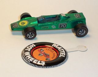 Hot Wheels Mattel Vintage Redline 1969 Lotus Turbine Green - Nm