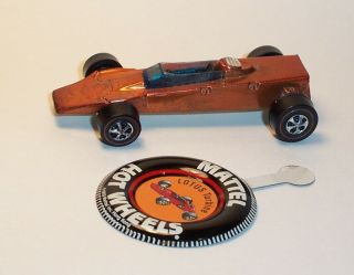 Hot Wheels Mattel Vintage Redline 1969 Lotus Turbine Orange - Nm