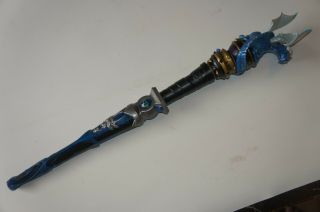 Magi Quest Wand For Great Wolf Lodge - Blue,  Black & Silver With Dragon Topper