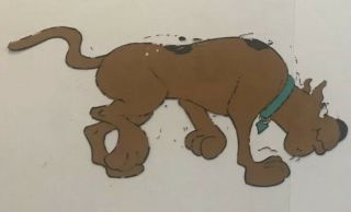 1972 Scooby Doo Animation Art.  The Scooby - Doo Movies - Scooby - Doo Cel.