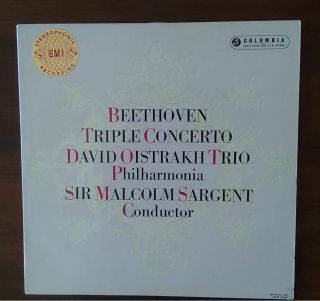 Columbia Silver Sbo 2753 10 " Beethoven Triple Concerto Oistrakh Trio.