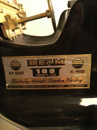 Vintage Model T Ford Car Black Jim Beam Whiskey Decanter 2
