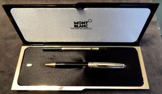 Vintage Mont Blanc Meisterstuck Solitaire Sterling Silver Cap Roller Ball