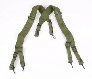 Ww2 Us Army Issue Od Canvas M - 1945 Model Field Pack Straps X - Suspenders