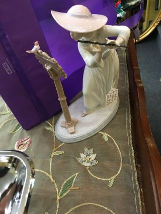 Lladro Girl Playing The Flute