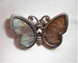 Large Vintage Artisan Sterling Silver Butterfly Wing Cocktail Dinner Ring 11.  6 G