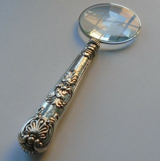 Atkin&oxley Hm Silver Handle Magnifying Glass Sheffield Circa Georgian Period