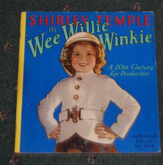 Vintage 1937 Shirley Temple In Wee Willie Winkie Soft Covered Photos From Movie