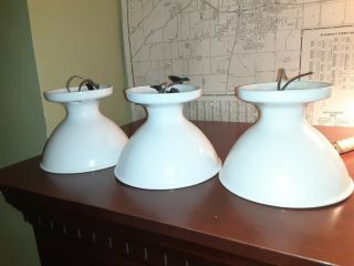Vintage White Porcelain Lighting.  Pass And Seymour Alabax Completely