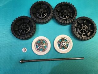 Tonka Tires,  Whitewalls,  Hubcaps,  Axle And Axle Nut