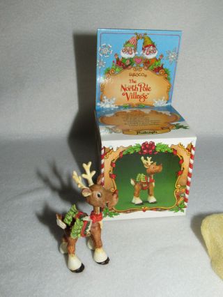 Rudolph Enesco North Pole Village Reindeer 871745 - Sandy Zimnicki - Nib