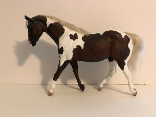 Breyer Horse Customized By D.  Buckles - - Paint W/flocked Mane/tail - One Of A Kind