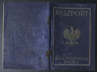 1936,  Ukraine,  Poland Lwow,  No Photo To Germany,  Rare,  Not Us Passport M485