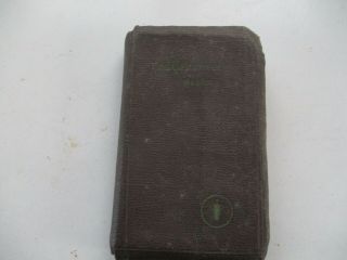 Ww2 Military Pocket Bible Testament With Psalms - 1942 Edition Protestant