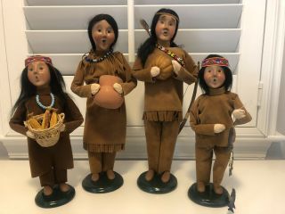 Byers Choice Carolers Native American Family