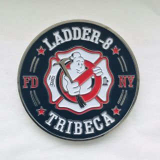 Fdny Ladder 8 Tribeca Ghostbusters Authentic Challenge Coin